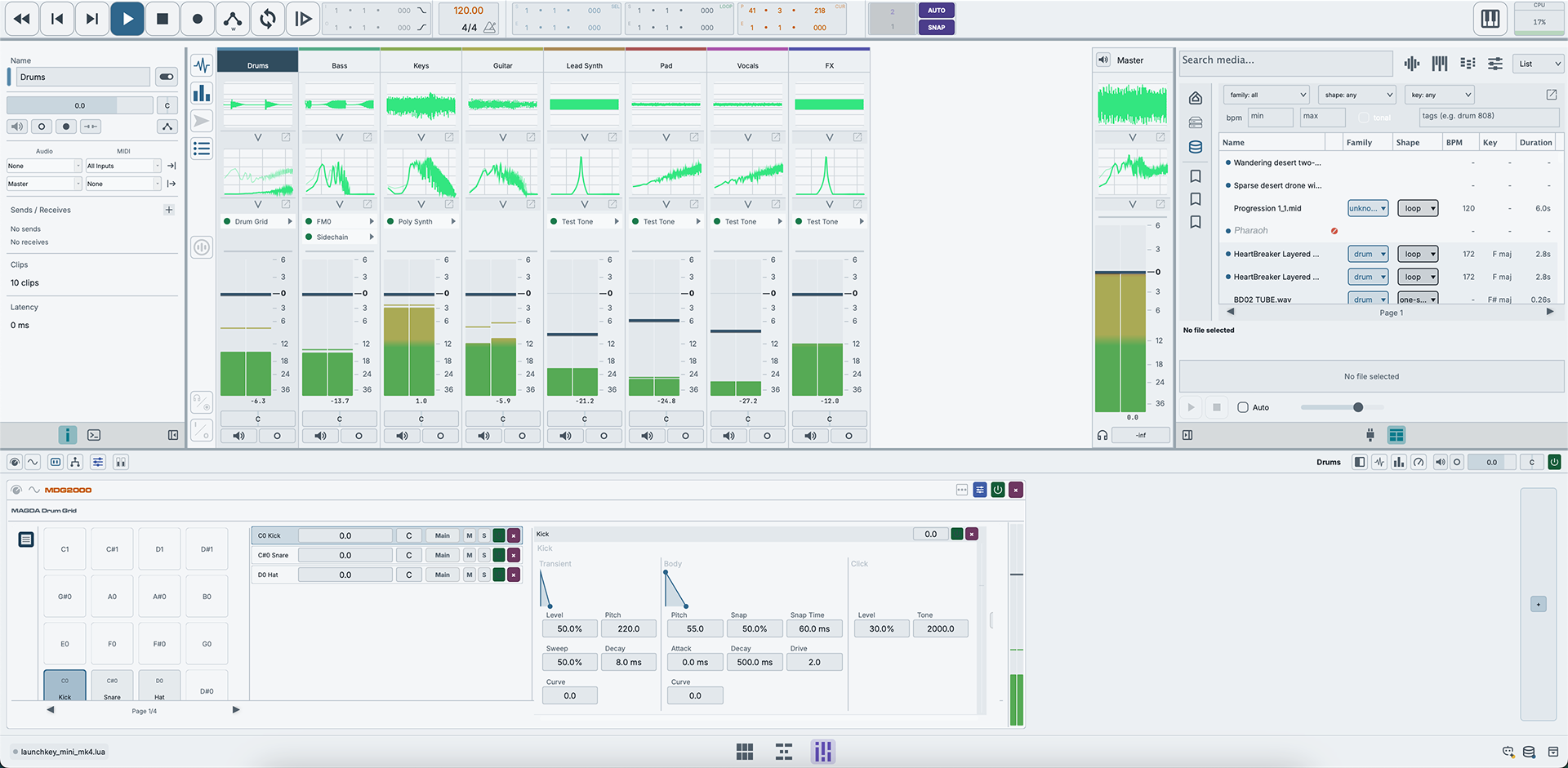 MAGDA Mix view (light theme)